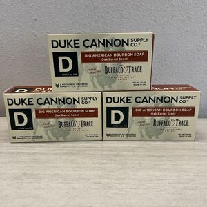 Duke Cannon Buffalo Trace Bourbon Soap 10oz ea Gift Lot Of Three Bricks!
